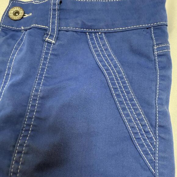 VIP Jeans Cargo Pants Baggy Fit Size 11/30 Blue Utility Core Y2K Grunge Skater - Picture 2 of 13